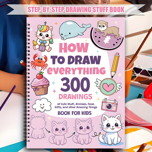 How to Draw Anything – 300 Cute Step-by-Step Drawings of Animals, Food, Gifts & More