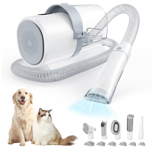 Low Noise Pet Hair Trimmer – Rechargeable Grooming Clippers for Dogs & Cats with Detachable Blades