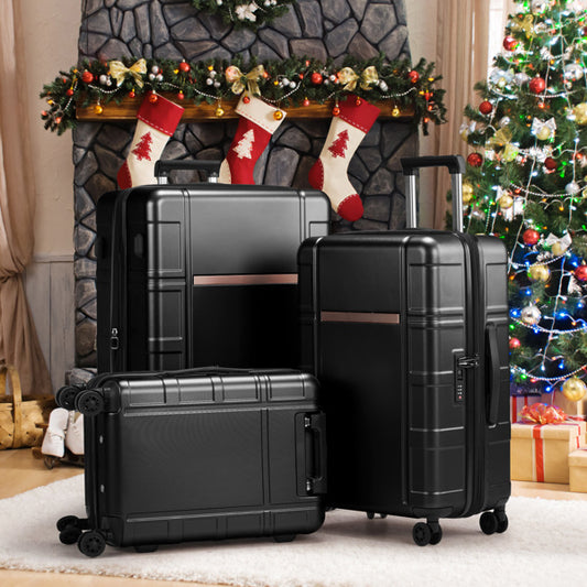 FCH 3-in-1 Luggage Set with Double Silent Wheels, Wet/Dry Separation & ABS+PC Hard Shell