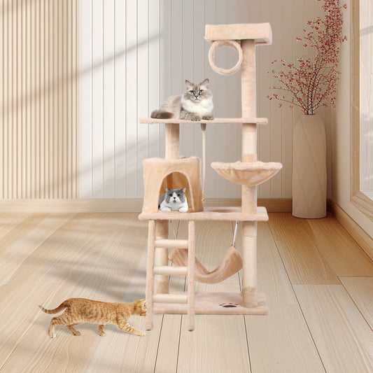 Cat Climbing Frame – Multi-Level Cat Tree Tower with Platforms, Scratching Posts & Cozy Resting Spots for Indoor Cats