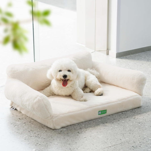 Mewoofun Orthopedic Dog Bed – 34.6" Egg Foam Sofa with Washable Cover & Non-Slip Bottom for Small & Medium Dogs