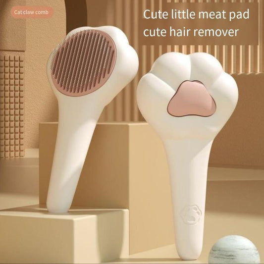 Pet Massage Hair Removal Comb – Paw-Shaped Grooming Brush for Dogs & Cats, Gentle Deshedding & Pet Hair Remover Tool