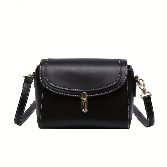 PU Leather Women’s Shoulder Bag 👜 Large Capacity Small Square Crossbody – Fashion & Commuter Tote