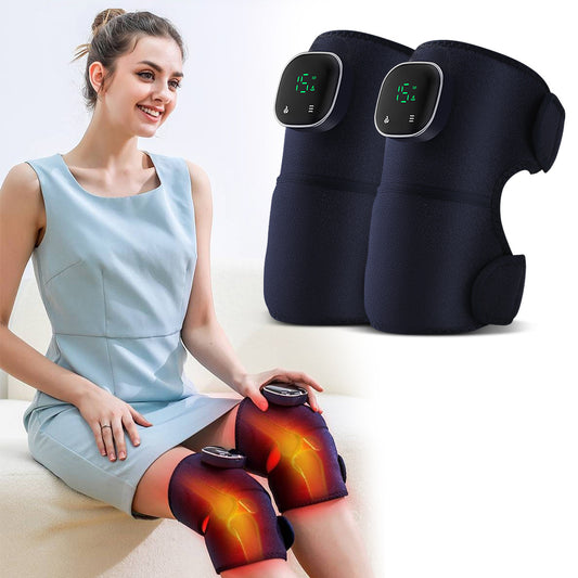 Trending Smart Knee Massager with Heat 🔥 & 3 Vibration Modes – Type-C Fast Charging Pain Relief for Joint Care