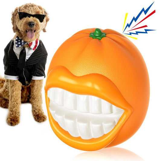 Prokel Dog Squeak Chew Toy – Tough Ball for Medium & Large Aggressive Chewers, Indestructible Squeaky Training & Fetch Toy