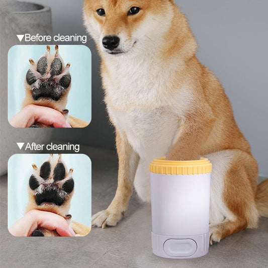 Second-Generation Semi-Automatic Dog Paw Cleaner – Portable No-Electric Pet Paw Washer for Effective Cleaning