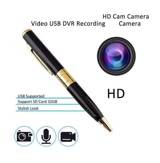 Pen Camera 📹 Mini Hidden Pocket DVR – 1080P HD Audio & Video Recorder for Security, Meetings & Travel