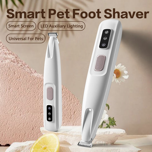 2025 Rechargeable Pet Paw Trimmer – Quiet Cordless Clippers with LED Light, Waterproof & Professional Grooming Kit for Dogs & Cats