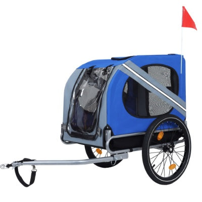 Large Folding Bike Trailer for Dogs – 120 lb Capacity All-Terrain Pet Carrier