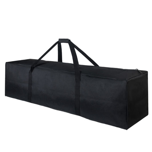 46-Inch Extra Large Waterproof Duffle Bag – Foldable Heavy-Duty Travel & Storage Bag with Padded Handles (Black)
