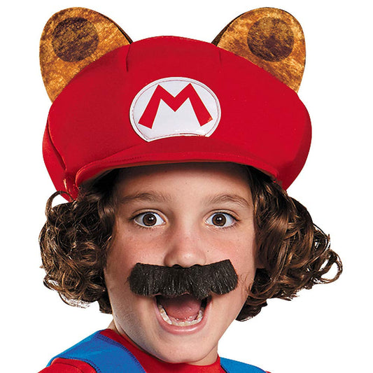 Kids Racoon Mario Costume – Official Nintendo Super Mario Bros Cosplay with Tail, Hat & Mustache 🎮🦝✨