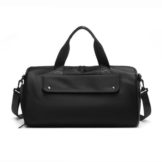 Reeyee Compact Cordura Gym & Travel Duffle Bag with Shoe Compartment and Trolley Sleeve – Black