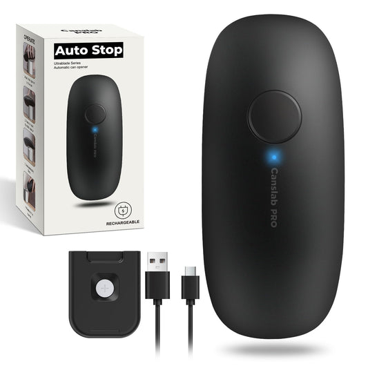 Canslab Ultrablade PRO Electric Can Opener – One-Touch USB Rechargeable Hands-Free Opener