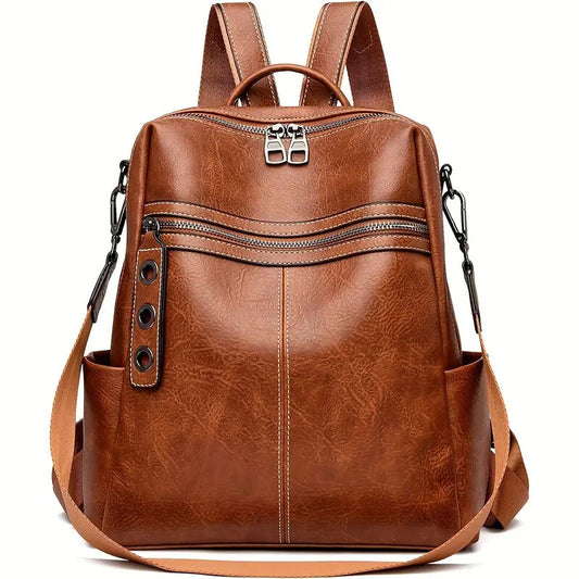 Convertible Purse for Women 👜 Faux Leather Shoulder Handbag, Satchel & Travel Backpack