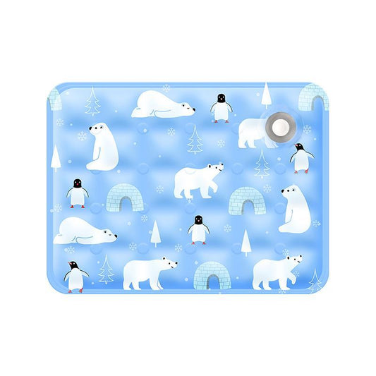 Pet Summer Cooling Pad – Ice Bear Shape Washable & Portable Cooling Mat for Cats