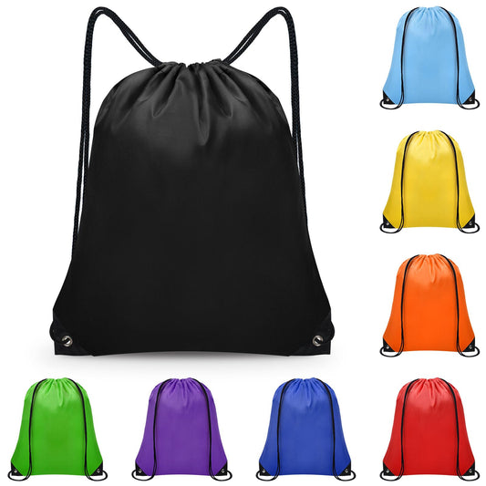 GRNERIC 8-Pack Drawstring Backpacks – Bulk Multicolor Cinch Bags for Gym, Travel, Yoga & Outdoor Sports