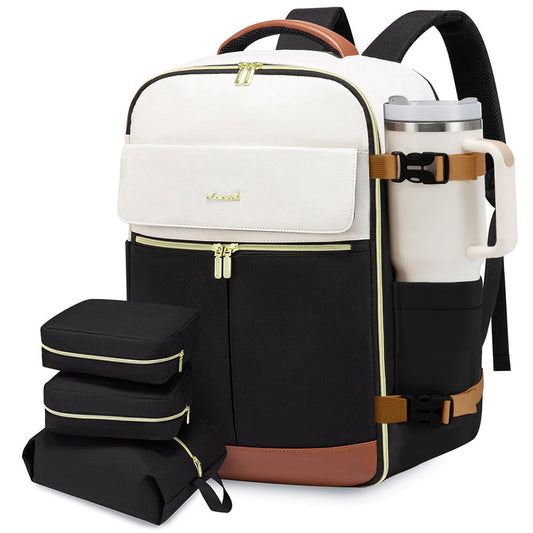 40L Carry-On Travel Backpack for Women – Airline Approved Laptop Backpack with Packing Cubes, TSA Opening & Anti-Theft Pocket