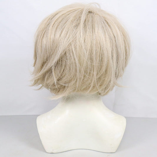 Scary Demon Woman Mask – White Horror Halloween Mask with Silver Hair & Bloody Eye Worm Design (Adult Size)