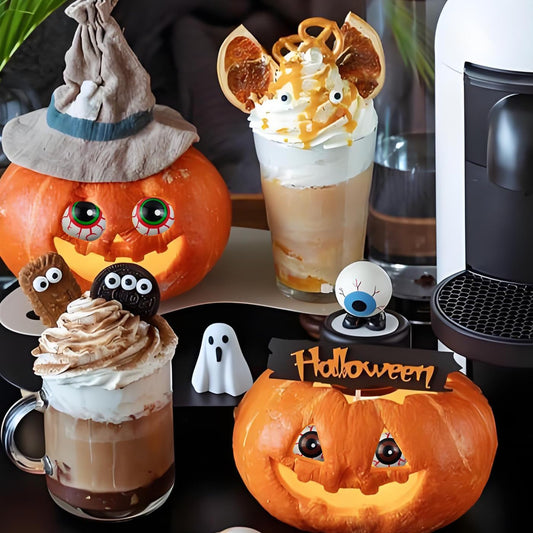 48pcs Multicolored Halloween Semicircle Eyes – Plastic Half Eyeballs for Horror Props, Crafts & DIY Decorations