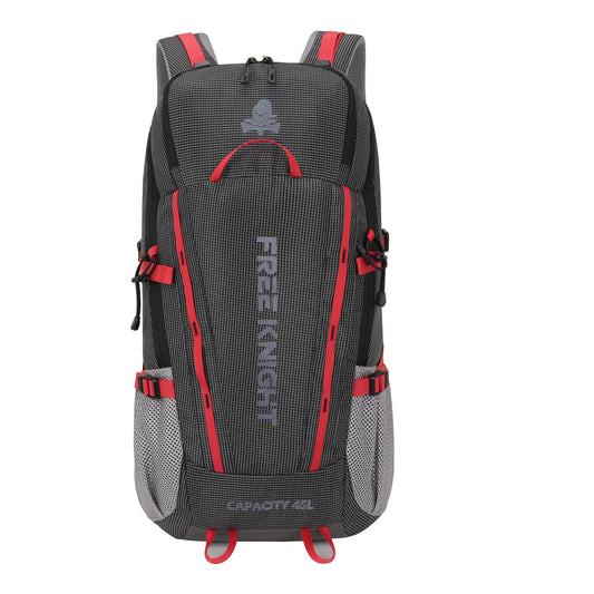 BSEASH 45L Waterproof Hiking Backpack – Lightweight Outdoor Travel Daypack with Rain Cover for Camping & Trekking (Black)