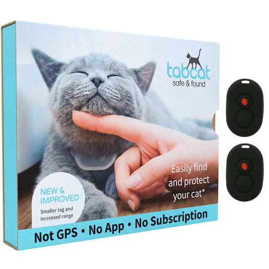 RF Cat Tracker Tag with Handheld Locator – No Subscription Lightweight Collar Tracking Device for Cats & Kittens