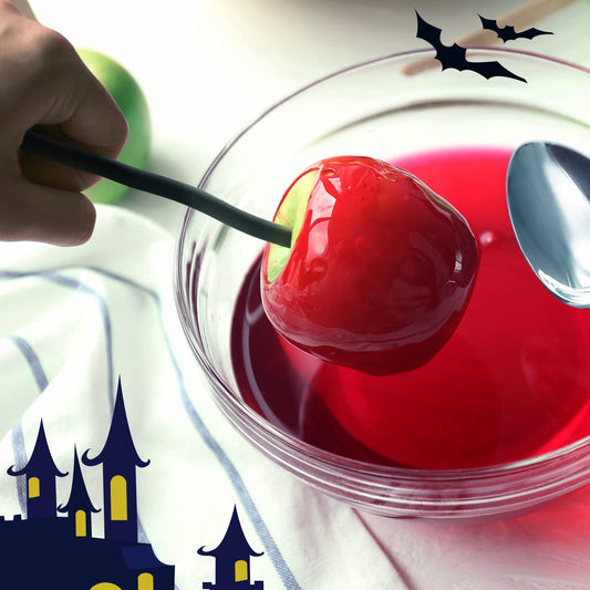 36Pcs Black Wooden Candy Apple Sticks – 6 Inch Real Branch Style Caramel Apple Skewers for Halloween, Birthday & Dessert Decoration