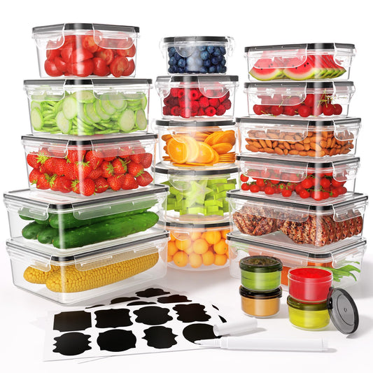 Airtight Food Storage Containers with Lids – 40 Piece Leak-Proof Meal Prep Set (BPA-Free)