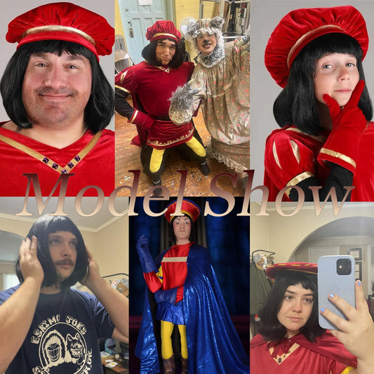 Short Black Bob Wig with Bangs for Men – Natural Matte Fiber Heat-Resistant Costume Hair 💇♂️🖤