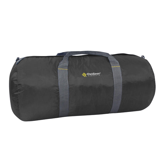 Outdoor Products Deluxe Duffel Bag – Water-Resistant Barrel-Style Gym, Travel & Camping Duffle (Black)