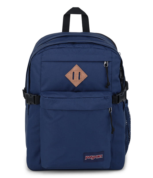 JanSport Main Campus Backpack – Large School & Travel Backpack with 15” Laptop Sleeve (Navy)