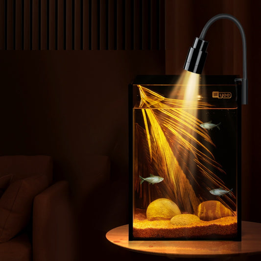 YEE Mini Spotlight Knob Type QC – Adjustable Aquarium LED Spotlight, Energy-Saving Fish Tank Lighting with Knob Control