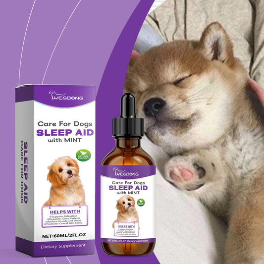 Dog Nighttime Sleep Care Drops – Natural Pet Sleep Supplement for Restful Nights