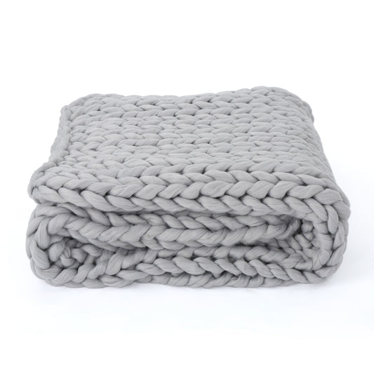 Plush Solid-Color Fleece Blanket – Ultra-Soft Throw for Sofa, Bed, or Travel
