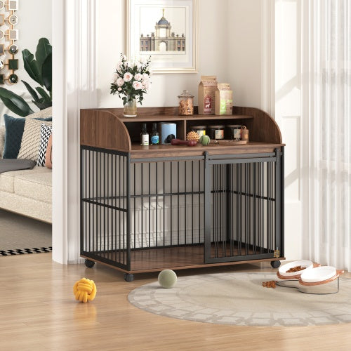 Spacious Wooden Dog Kennel – Durable Outdoor House for Large & Medium-Sized Dogs with Weatherproof Design