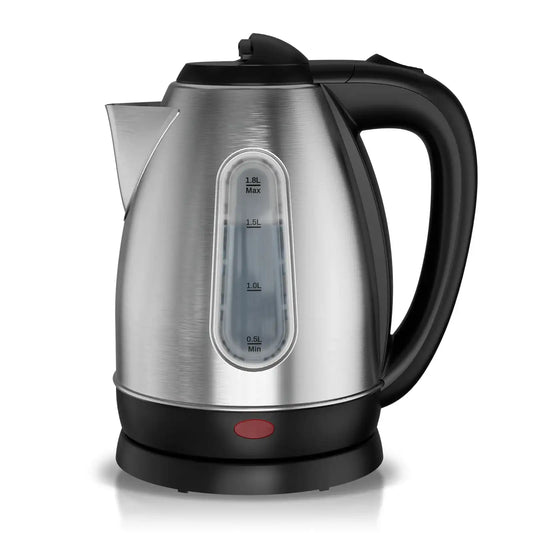 Stainless Steel Electric Kettle 1.8 L – 1500W Fast-Boil Hot Water Kettle with LED Light & Auto Shut-Off