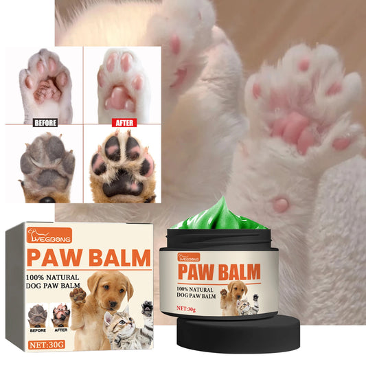 Pet Paw Soothing Cream – Moisturizing Balm for Cats & Dogs, Dry Nose & Cracked Foot Skin Repair (30g)