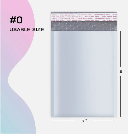500 Pack Poly Bubble Mailers – 6″×9″ Lightweight Self-Seal Padded Envelopes for Secure Shipping, USA-Made