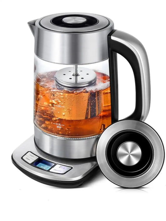 Cachoo 1.7 L Electric Glass Kettle with Temperature Control & Removable Infuser