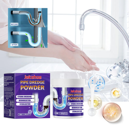 Pipeline Cleaning Powder – 100 g Heavy-Duty Drain Unclog & Deodorant for Kitchen & Bathroom