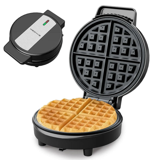 Electric Non-Stick 8″ Belgian Waffle Maker – Compact Fast Heating for Snacks, Hash Browns, Eggs & Sandwiches