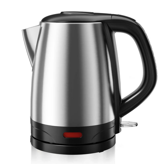 Electric Tea Kettle 1.7 L – Stainless Steel, LED Indicator, Fast-Boil Hot Water Boiler for Kitchen Use 💧🔥