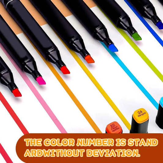 288-Color Dual Tip Art Markers – Professional Double-Ended Watercolor Pens for Artists, Designers & Crafters 🎨