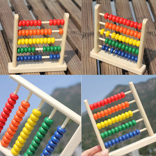 Wooden Abacus Counting Toy – Colorful Beads Math Learning Tool for Kids, Early Educational Montessori Game for Number Recognition