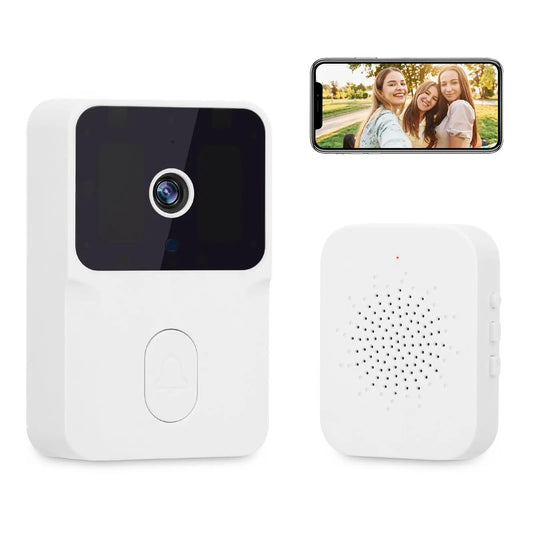 HD Wireless WiFi Doorbell Camera – Waterproof Smart Video Doorbell with Outdoor Security Camera, Two-Way Audio & Night Vision