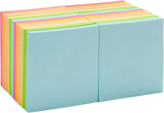 24-Pack Assorted Color Sticky Notes – 3×3 Inch Desk Notes for Office & School 📝🌈
