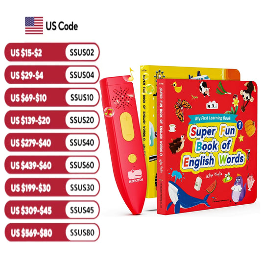 Talking Pen & Book Set – Interactive Audio Learning Kit for Kids (Autism /Sensory Games) 🎧📚