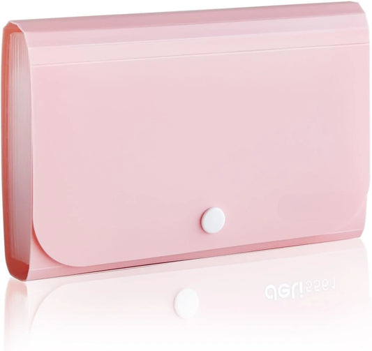 Mini Accordion Folder – 12-Pocket Small File Organizer for Cards, Coupons, Receipts & Tax Documents 💼