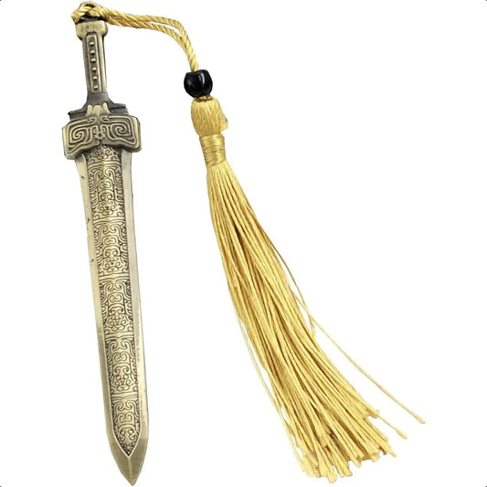 Sword Metal Bookmark with Tassel – Elegant Reading Accessory for Books & Journals