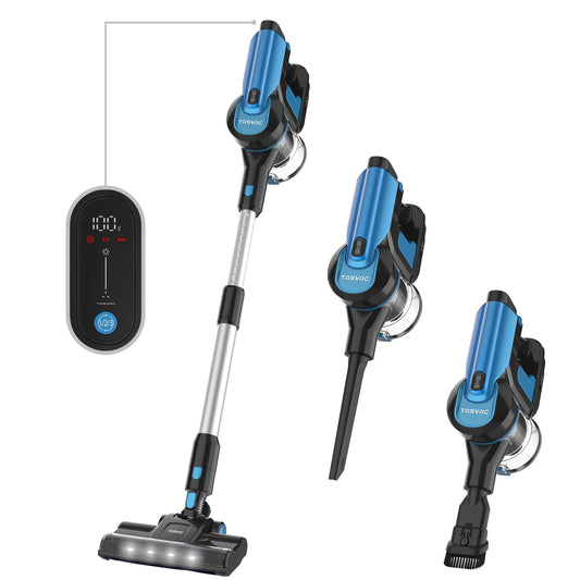 TASVAC S8 Cordless Vacuum Cleaner – 28KPa 260W 9-in-1 Stick Vac for Hardwood, Pet Hair & Car Cleaning