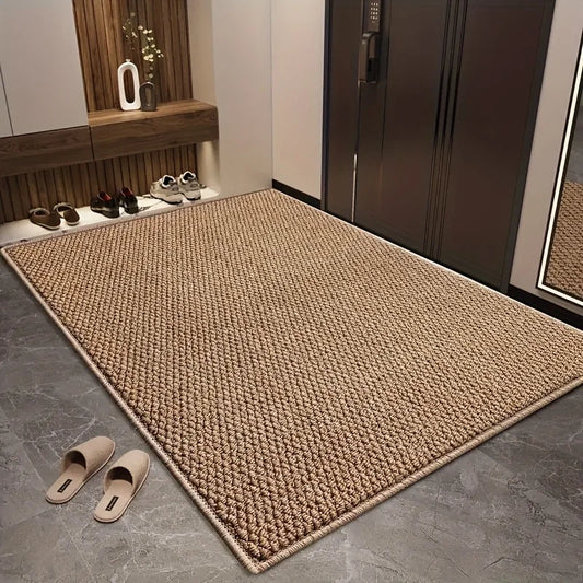 Imitation Sisal Bathroom & Entrance Door Mat – Anti-Cat Scratch Carpet Mat, Water Absorbent, Mud & Sand Remover